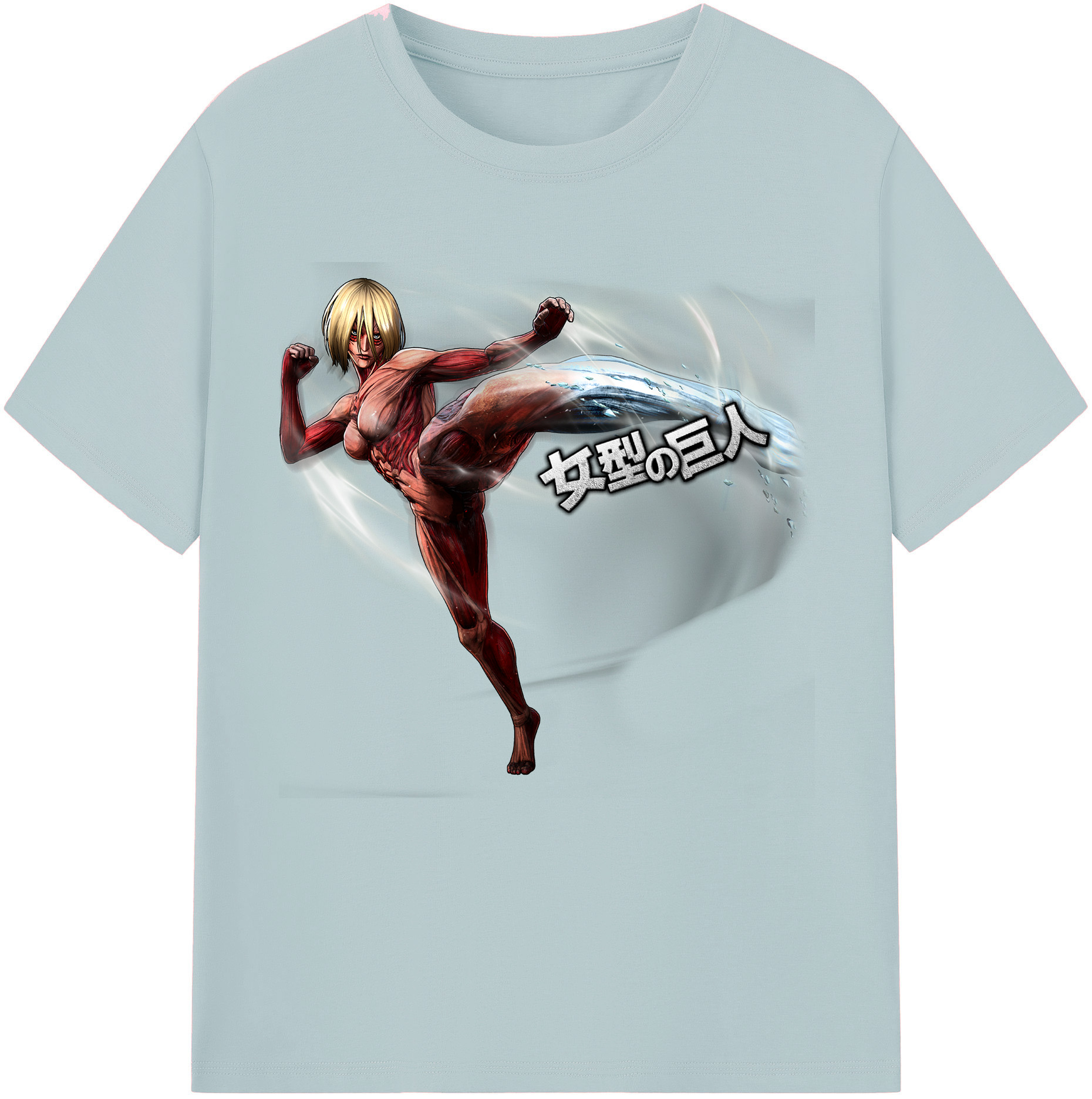 （画像用） 進撃の巨人 Attack on Titan 綿100％半袖Tシャツ（フロントプリント）